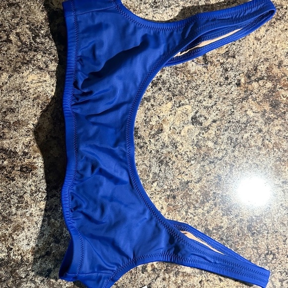J. Crew Cobalt Blue Bikini Top Small NWT Swimwear - Picture 7 of 8
